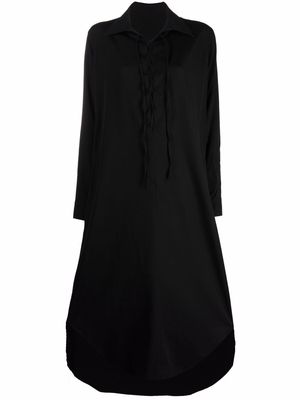 Yohji Yamamoto long tunic dress - Black