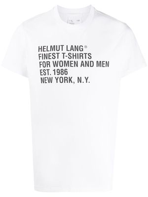 Helmut Lang Standard relaxed-fit cotton T-shirt - White