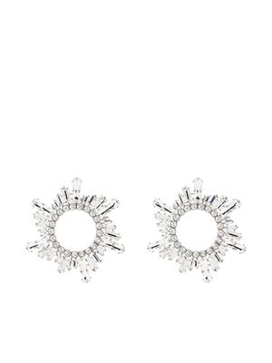 Amina Muaddi Begum crystal earrings - Silver
