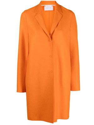Harris Wharf London cocoon-cut coat - Orange