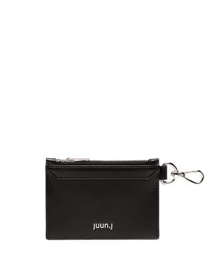 Juun.J logo plaque cardholder - Black