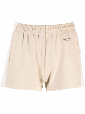 Rag & Bone City striped mini shorts - Neutrals