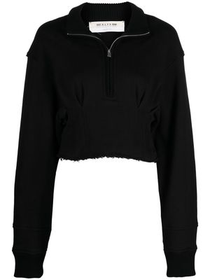 1017 ALYX 9SM cropped zip-front sweatshirt - Black