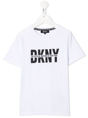 Dkny Kids logo print T-shirt - White