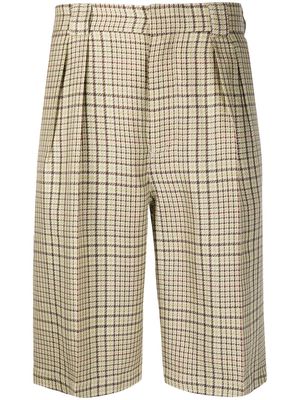 Jacquemus checked tailored shorts - Green