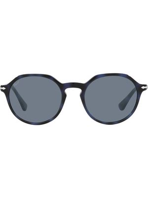 Persol tortoiseshell-effect round-frame sunglasses - Blue