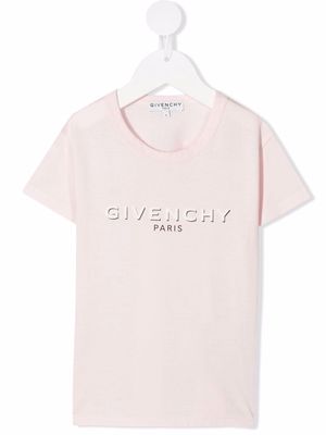 Givenchy Kids logo-print short-sleeved T-shirt - Pink