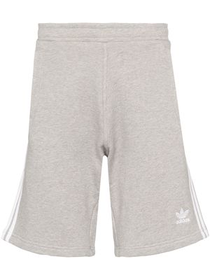 adidas three-stripe track shorts - Grey