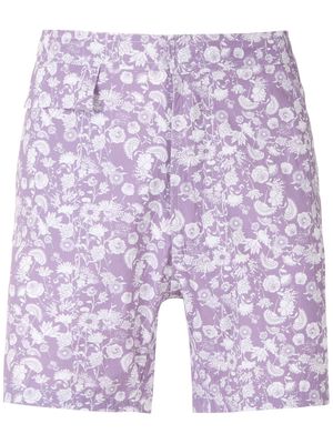 Amir Slama Floral tactel swim shorts - Purple