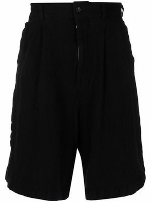 Comme Des Garçons Homme Plus knee-length wool-blend Bermuda shorts - Black