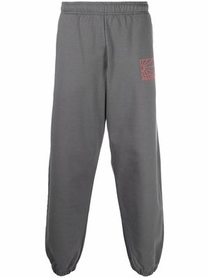 PACCBET embroidered logo sweatpants - Grey