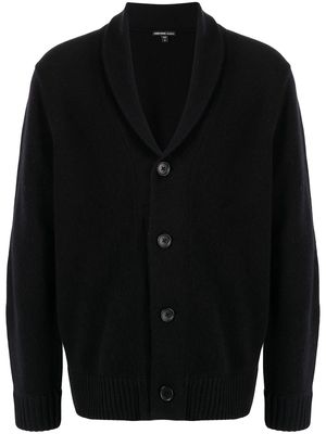 James Perse shawl-collar cashmere cardigan - BLK