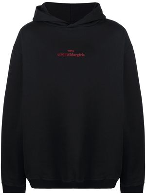 Maison Margiela flipped logo hoodie - 900 BLACK