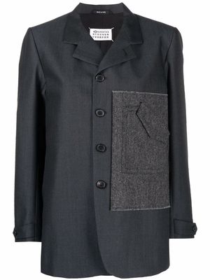 Maison Margiela panel detail tailored blazer - Grey