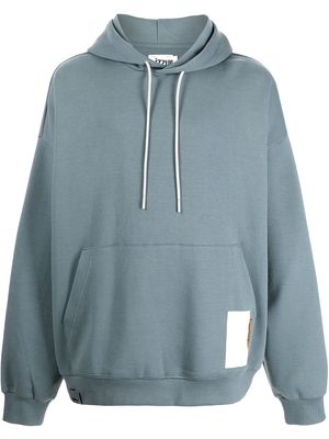 izzue logo-print pullover hoodie - Green