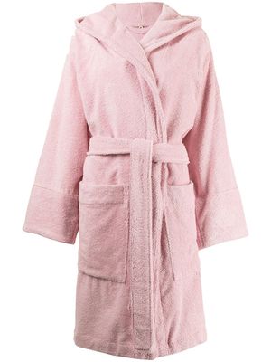 TEKLA organic cotton hooded bathrobe - Pink