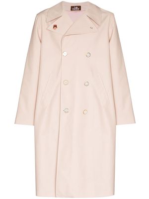 Late Checkout Issa double-breasted trench coat - Pink