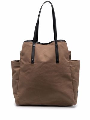 Woolrich pouch-pocket tote bag - Brown