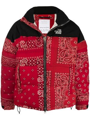 Readymade paisley print padded coat - Red
