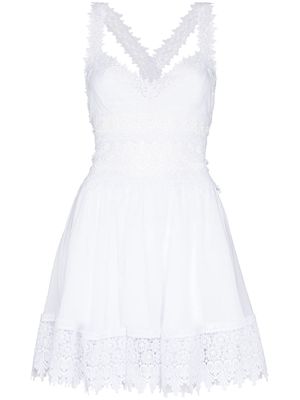 Charo Ruiz Ibiza Marilyn floral lace dress - White