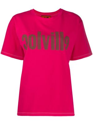 colville logo print cotton T-shirt - Pink