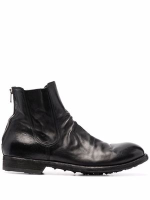 Officine Creative polished-leather ankle boots - Black