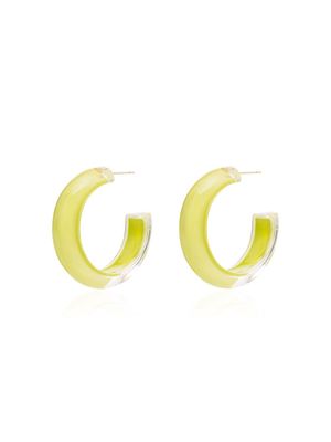Alison Lou Loucite small jelly hoop earrings - Green
