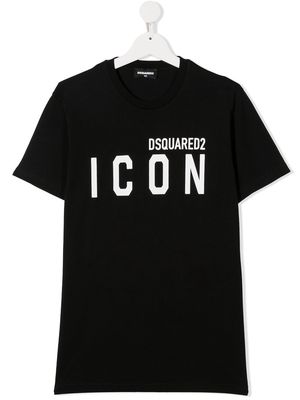 Dsquared2 Kids TEEN icon print T-shirt - Black