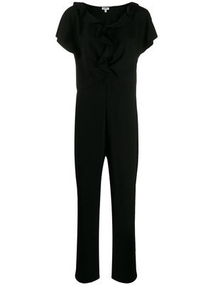 Kenzo ruffled neck jumpsuit - Black