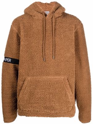 Daily Paper fleece texture hoodie - Brown
