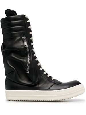 Rick Owens Cargo Basket leather boots - Black