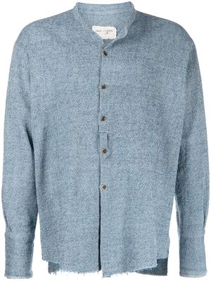 Greg Lauren long-sleeve cotton shirt - Blue