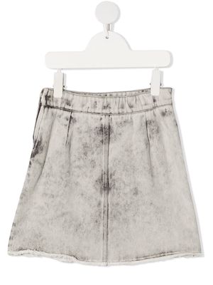 Andorine stonewashed denim skirt - Grey
