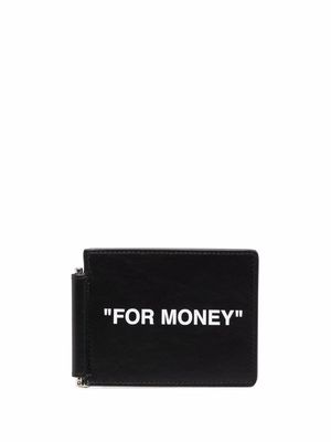 Off-White For Money bi-fold wallet - Black