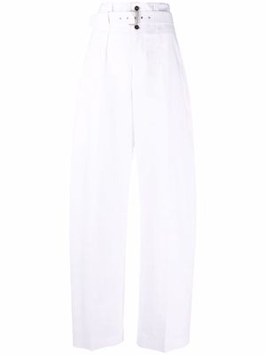 Philosophy Di Lorenzo Serafini wide-leg high-waisted trousers - White