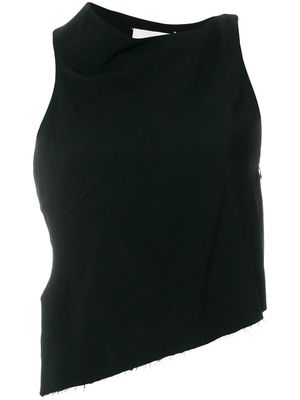 Maison Martin Margiela Pre-Owned asymmetric sleeveless blouse - Black