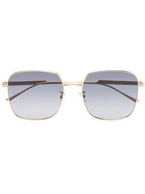 Bottega Veneta Eyewear square-frame sunglasses - Gold
