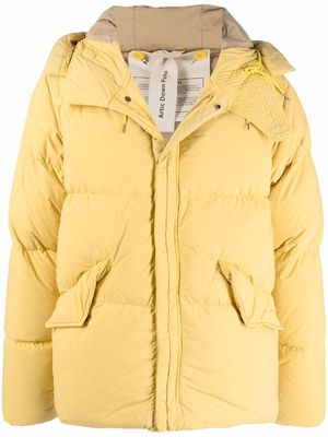 Ten C padded down coat - Yellow