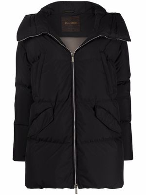 Moorer padded hooded jacket - Black