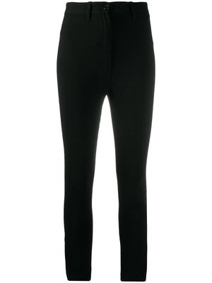 Ann Demeulemeester slim fit trousers - Black