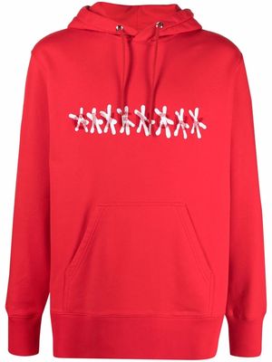 Givenchy x Chito tufted logo hoodie - Red