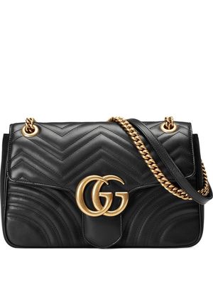 Gucci GG Marmont medium matelassé shoulder bag - Black