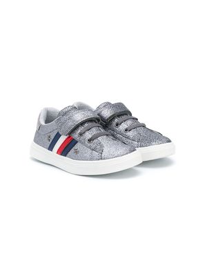 Tommy Hilfiger Junior glitter touch-strap sneakers - Grey