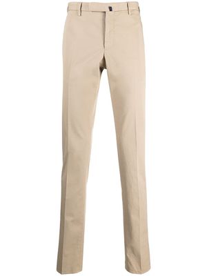 Incotex slim-cut chino trousers - Neutrals