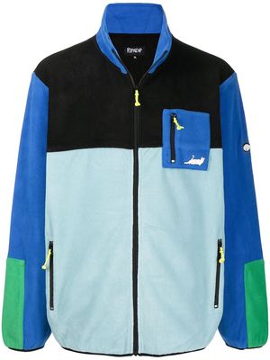 Ripndip panelled zip-up jacket - Blue