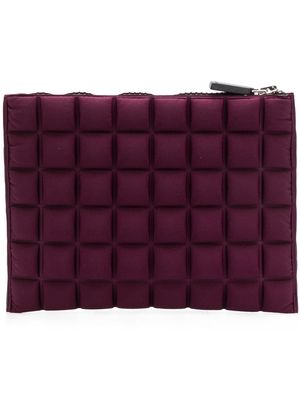 No Ka' Oi chocolate bar quilted pouch - Red