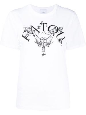 Patou logo-print cotton T-shirt - White