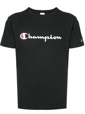 Champion logo print crew neck T-shirt - Black