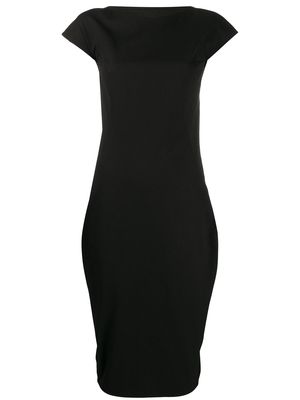 Rick Owens backless cap-sleeve dress - Black