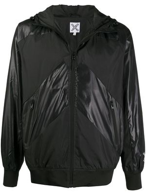 Kenzo contrast panel hooded jacket - Black